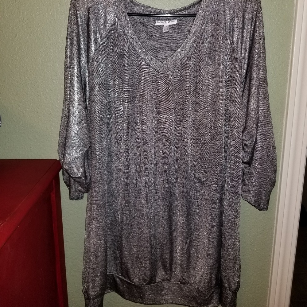 Fashion Bug Silver top 2xl